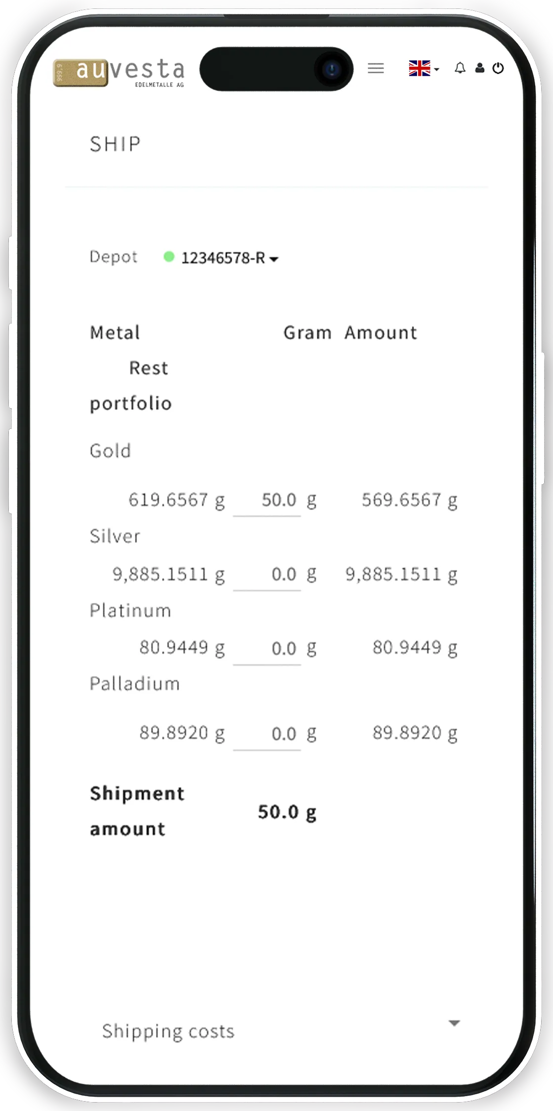 Send and receive gold online for free.