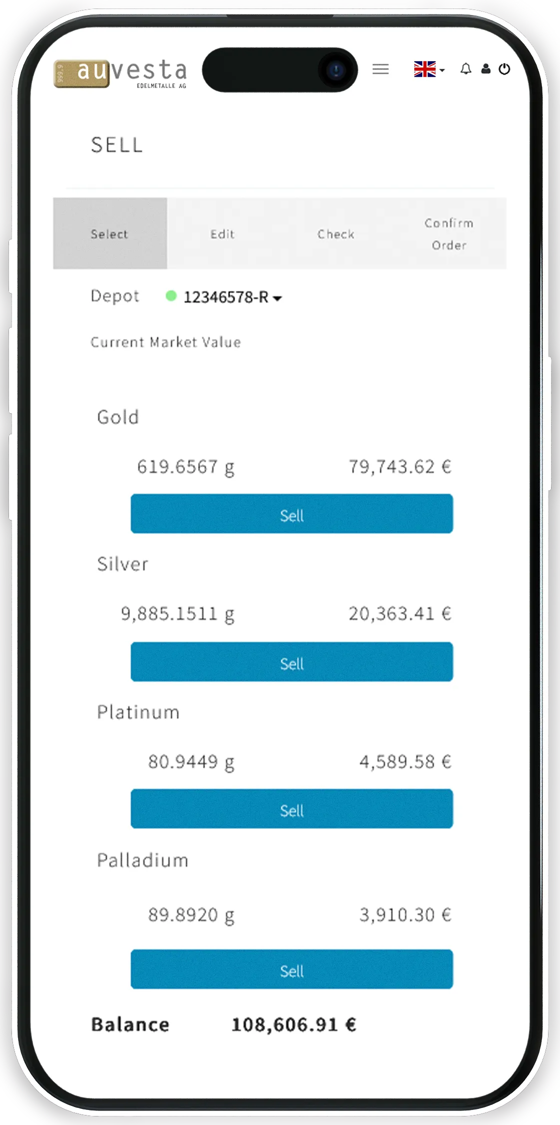 Sale - Sell gold worldwide online to the last cent exactly.